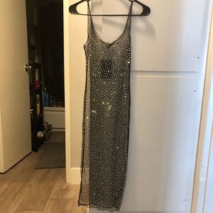 Rhinestone swimsuit cover NWT